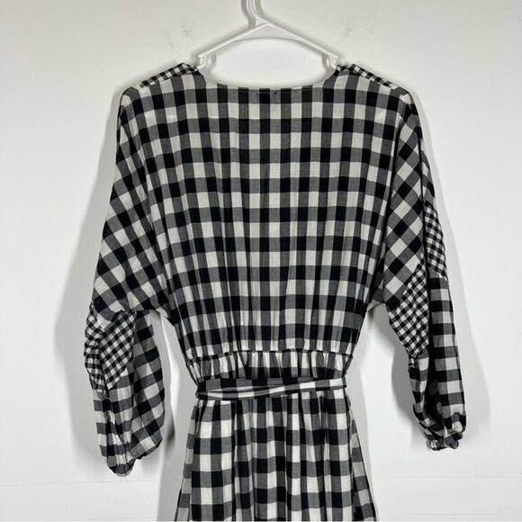 J Crew Tie Waist Button Front Dress in Organic Cotton Size XS - Picture 6 of 9